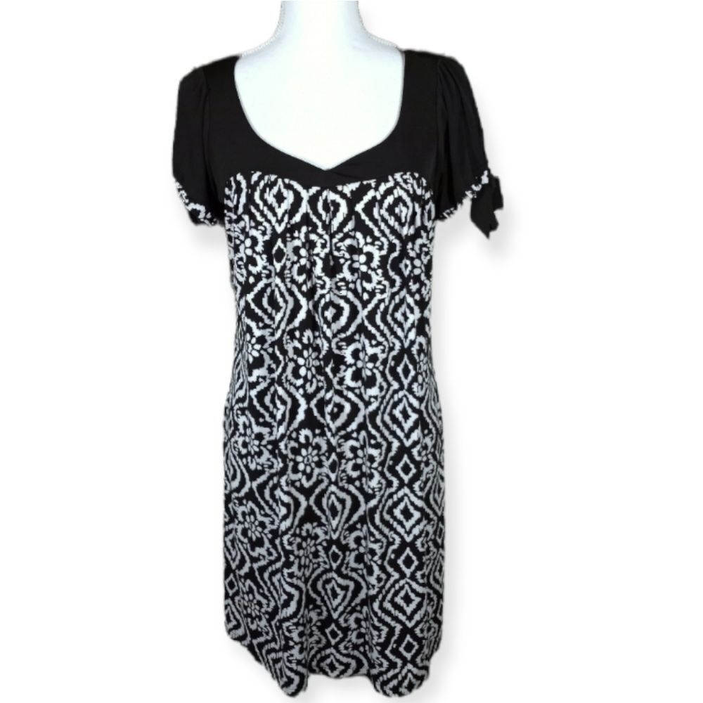 EN FOCUS BLACK & WHITE DRESS SZ.12 EUC